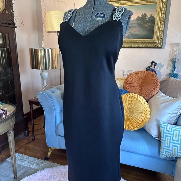ted baker london black dress Ted Baker London Sleeveless Lace Midi Dress main image 1